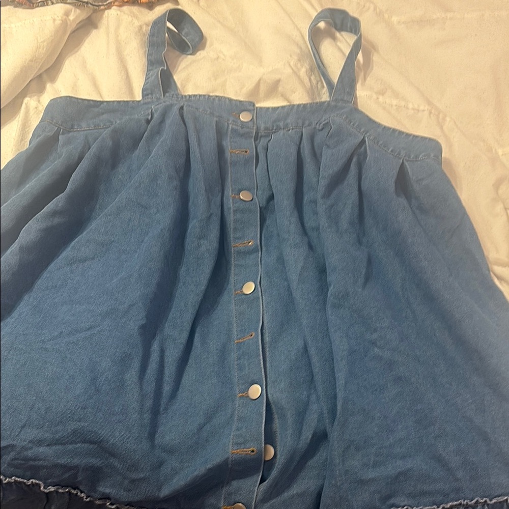 Chic Blue Denim Sundress